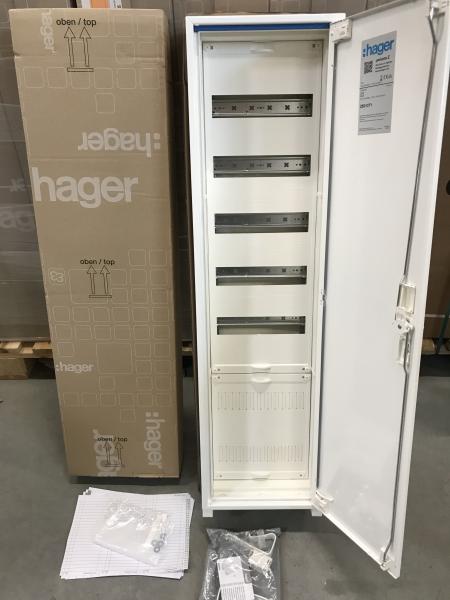 Hager Verteilerschrank mit 1x Verteilerfeld ZU37VT5APZ2 mit APZ, ZB31S